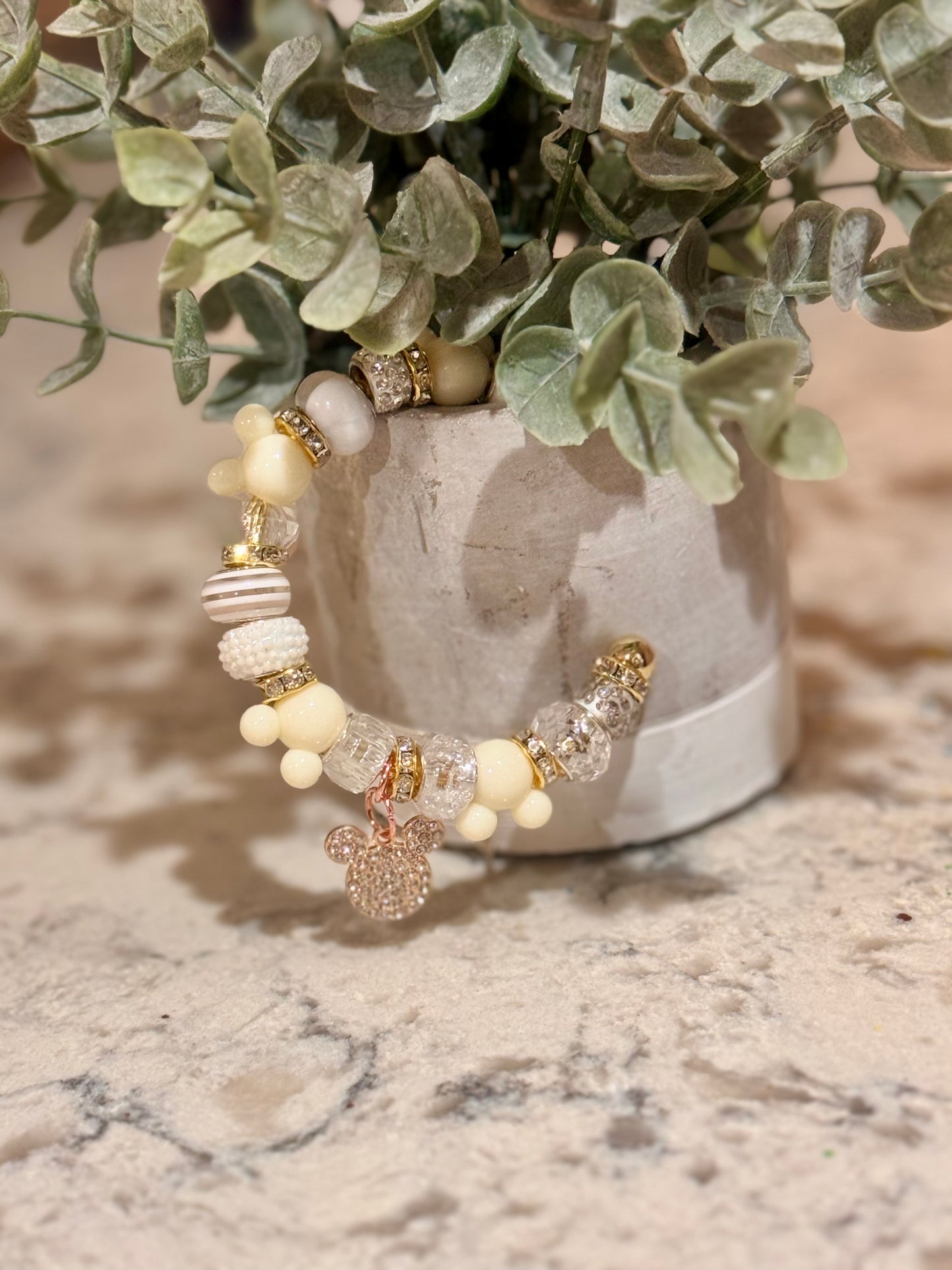Cream Mouse Bangle