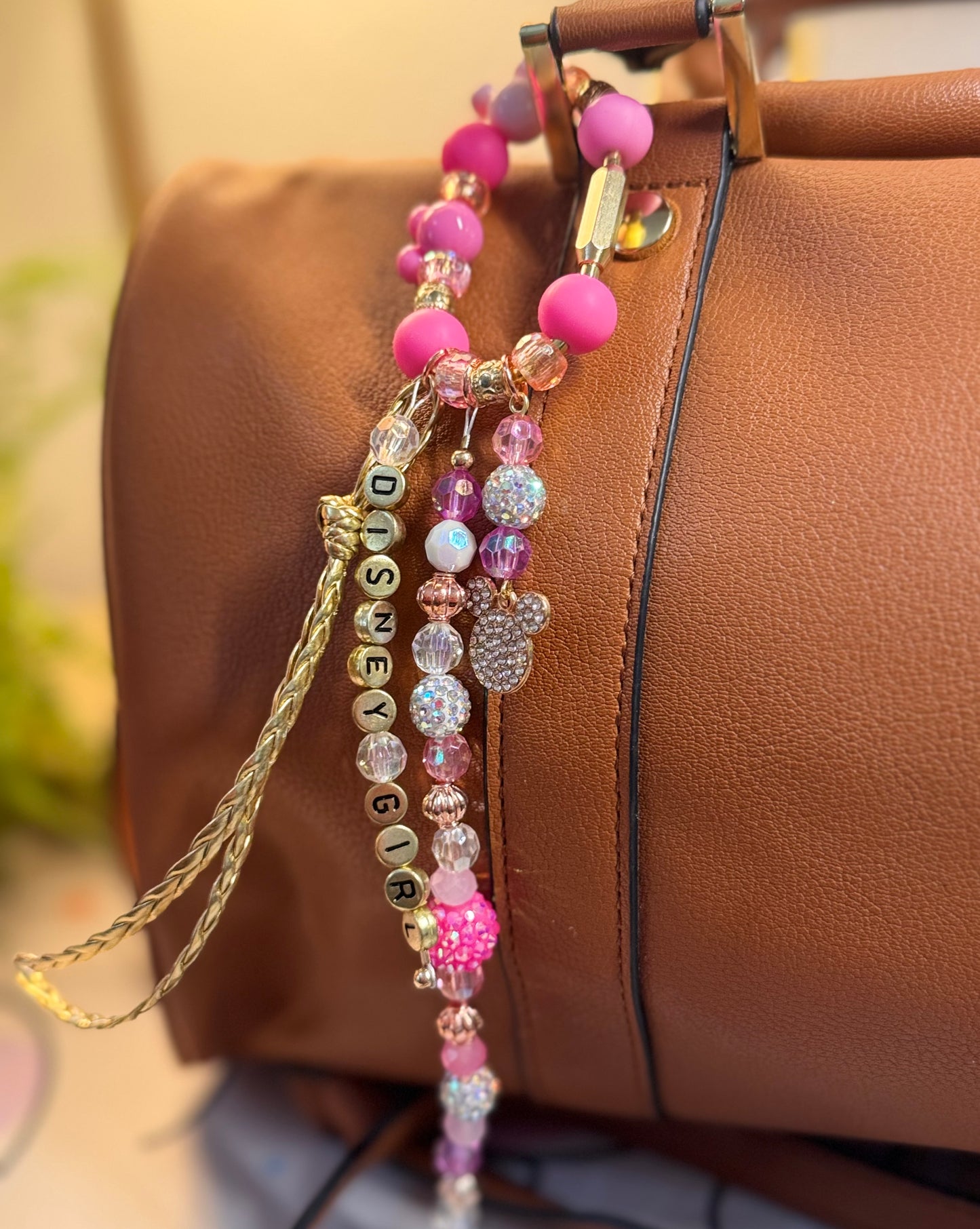 Gold Disney Girl Pixie Pop Bag Charm