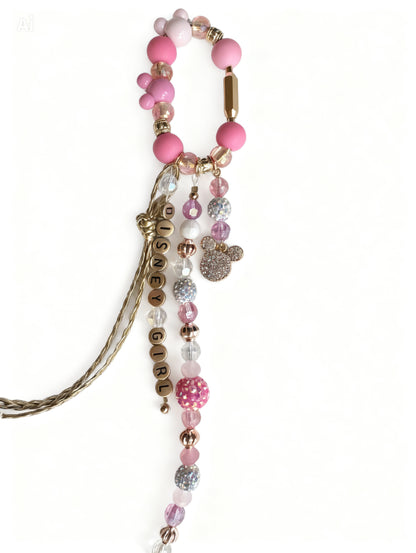 Gold Disney Girl Pixie Pop Bag Charm