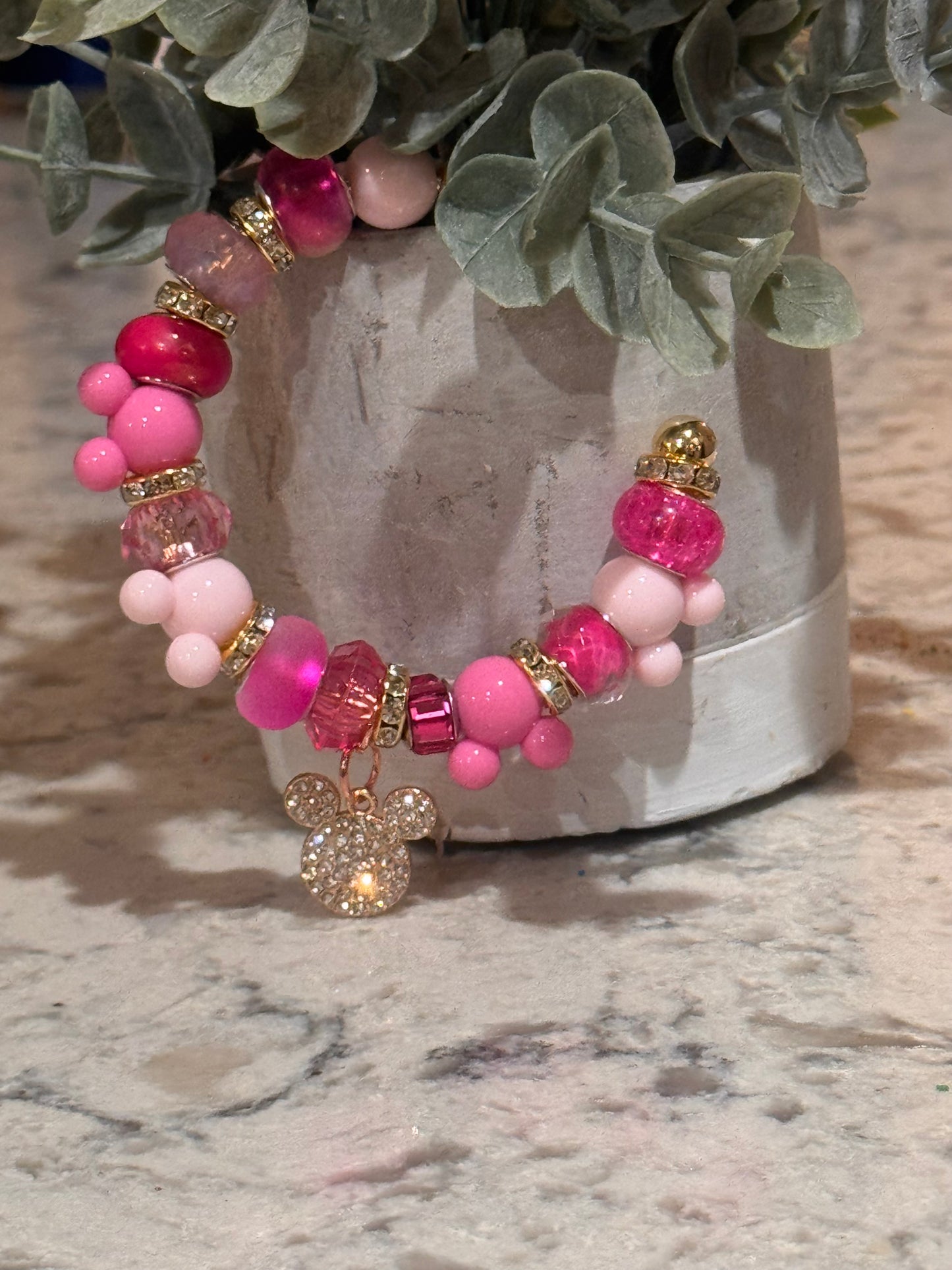 Pink Mouse Bangle