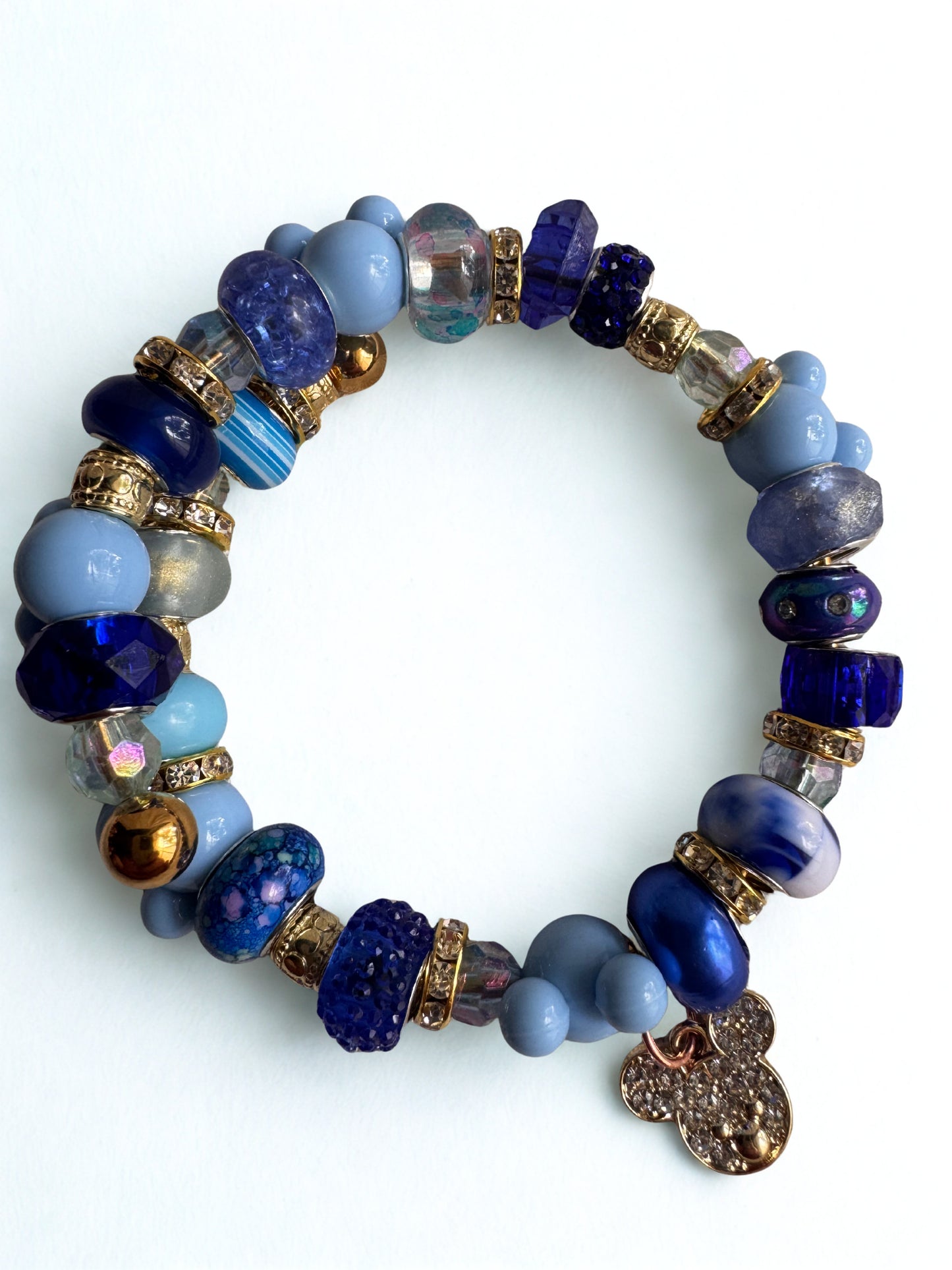 Shades of Blue Wrap Bracelet