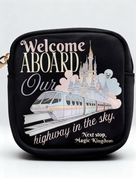 Small Highway in the sky cosmetic bag